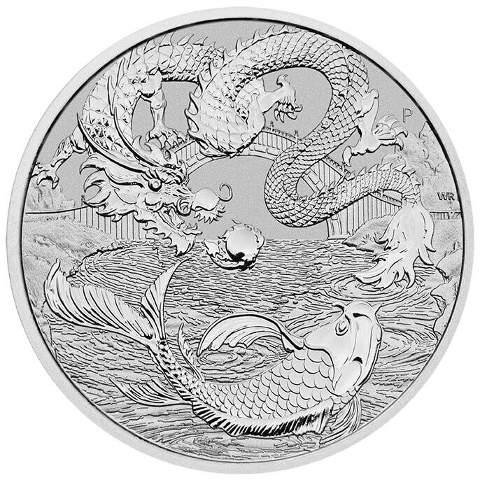 1 oz Australia Dragon and Tiger Silver Coin BU – Australian Silver