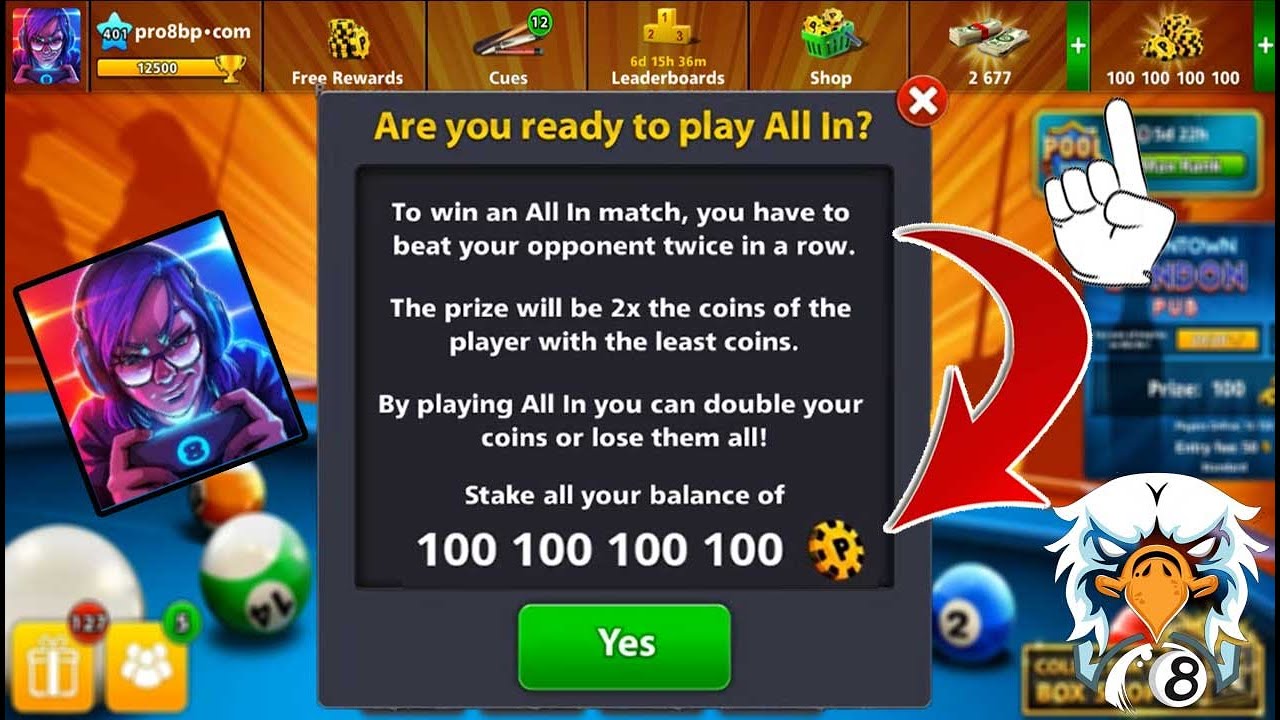 8 ball pool free coins – Telegram