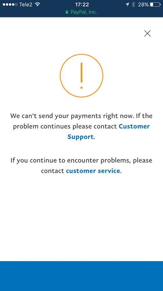 Sorry, we weren’t able to complete your payment at this time.. Paypal Error Fix | Webvator