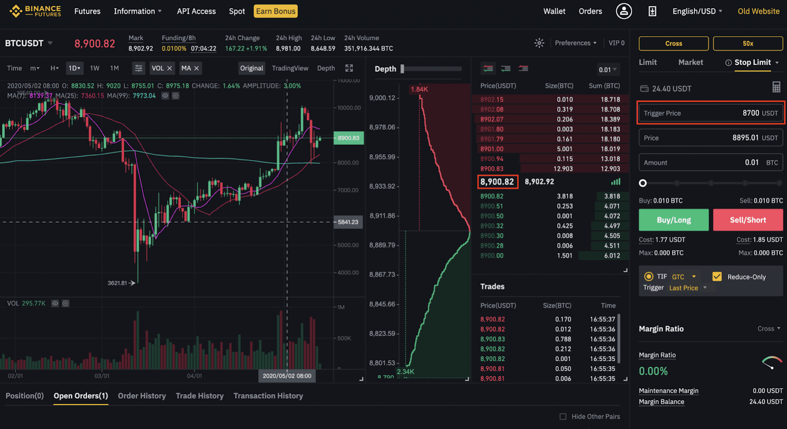 Binance futures limit order issue - Futures API - Binance Developer Community