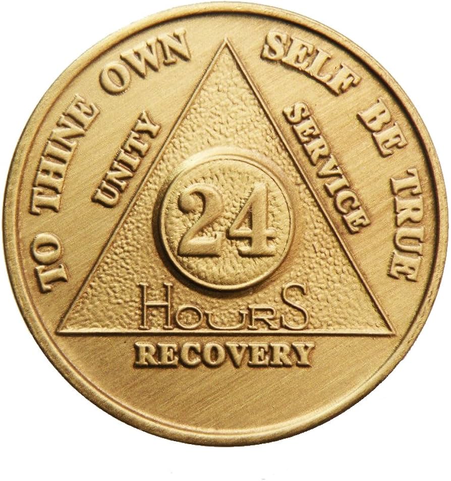 AA UK Month Sobriety Coins/Chips