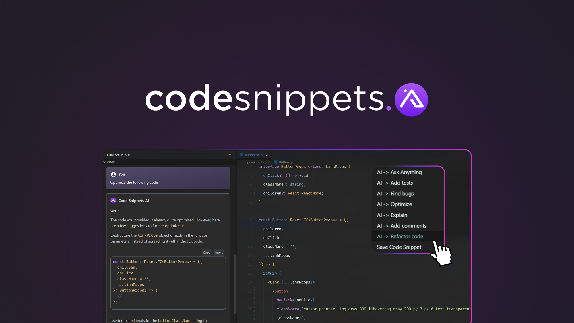 Code Snippets AI - Master your codebase.