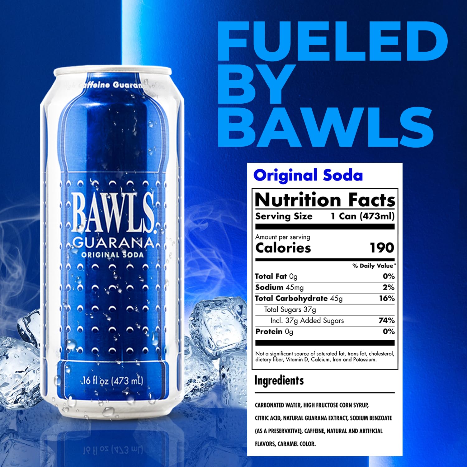 Bawls Guarana High Caffeine Guarana Soda | Soda Pop Shop