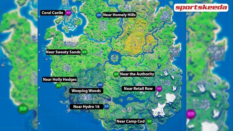 Every Week 6 XP Coin Location in Fortnite Season 4