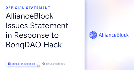 AllianceBlock Token Plunges 51% After $5M Exploit of Bonq DAO