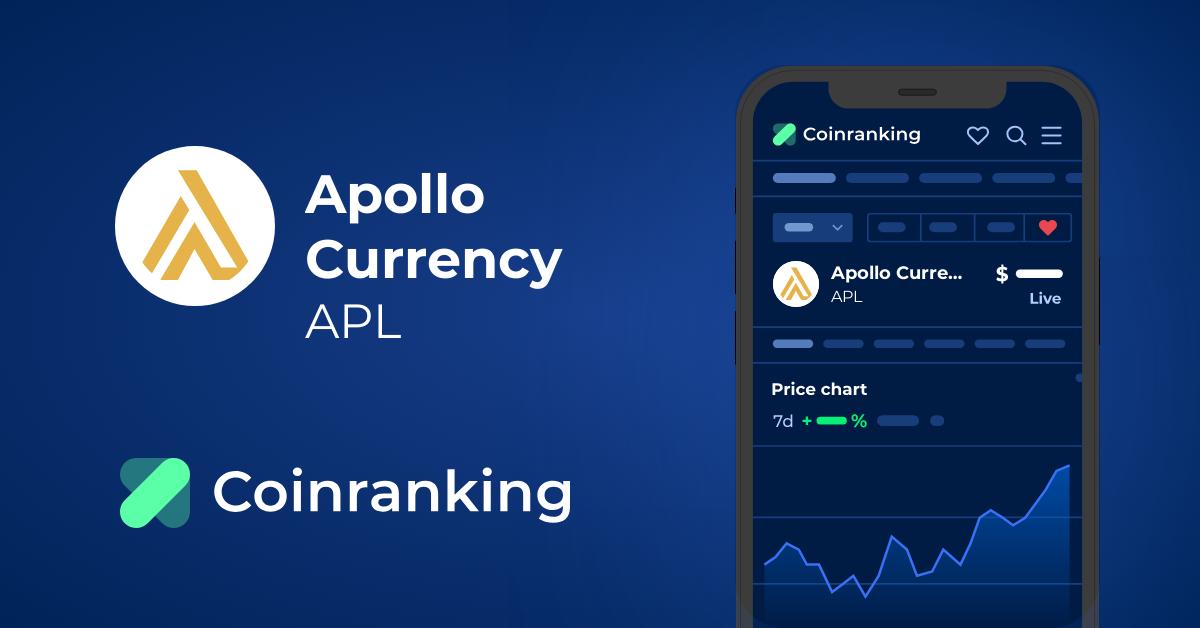 Apollo Currency Price Today - APL Coin Price Chart & Crypto Market Cap