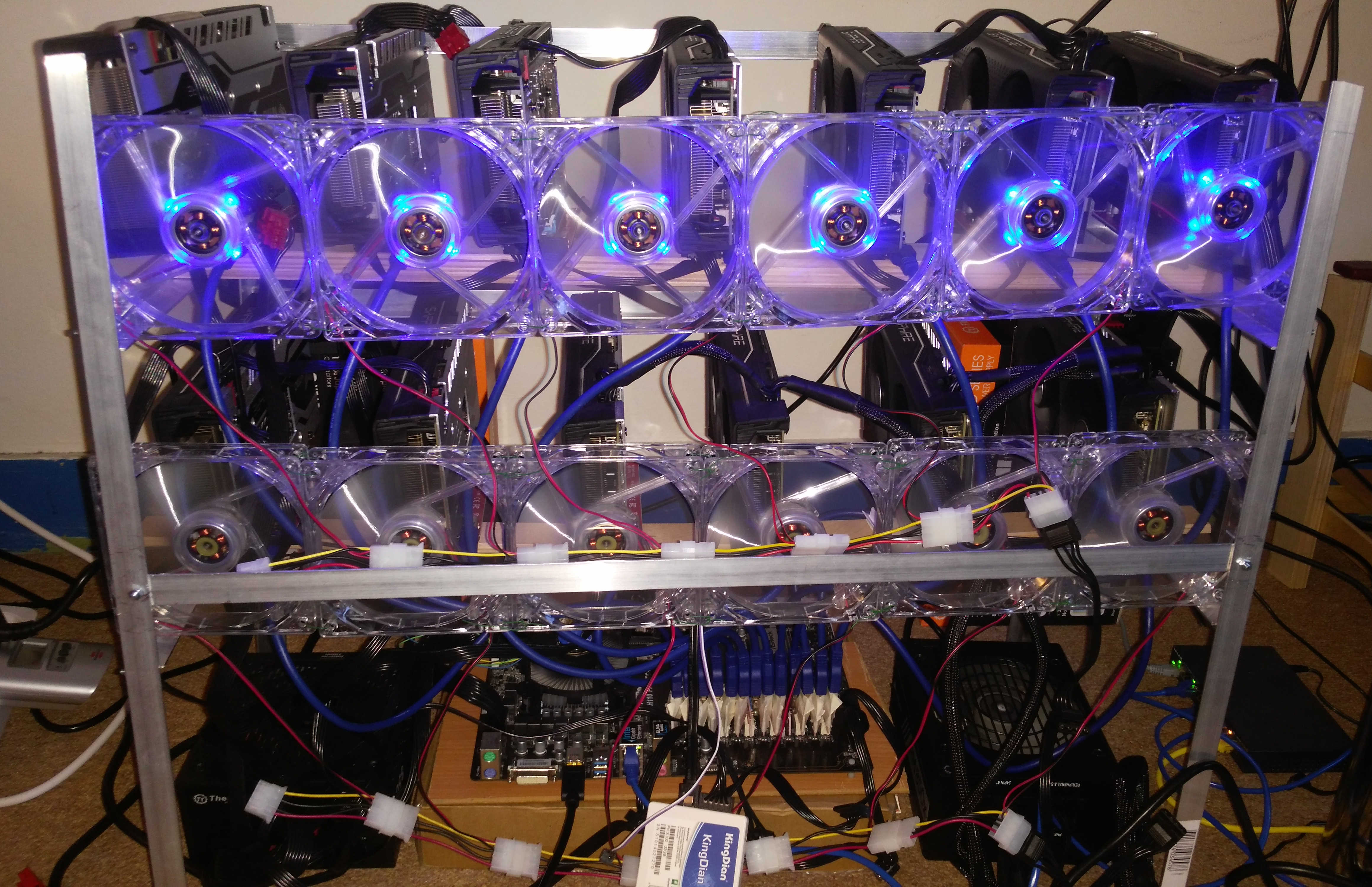 ASRockMine With ASRock H Pro BTC+ Supports up to 13 GPU Mining