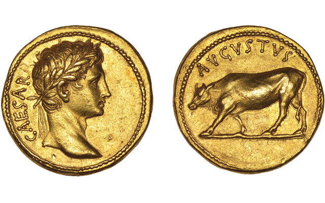 Aureus of Augustus minted in Hispania - | Ministerio de Cultura