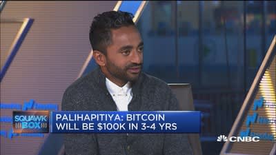 Social Capital's Palihapitiya says bitcoin is going to $1 million in the next 20 years