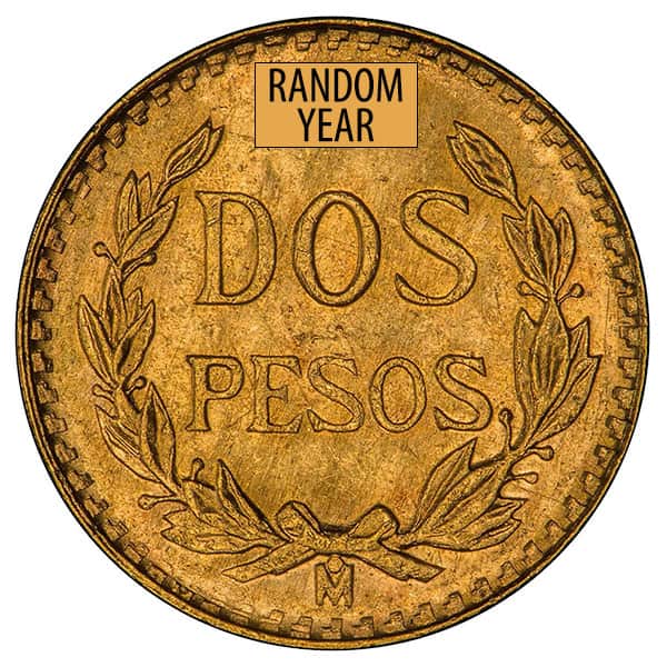 Gold 2 Pesos Mexico Coin | Chards - From £