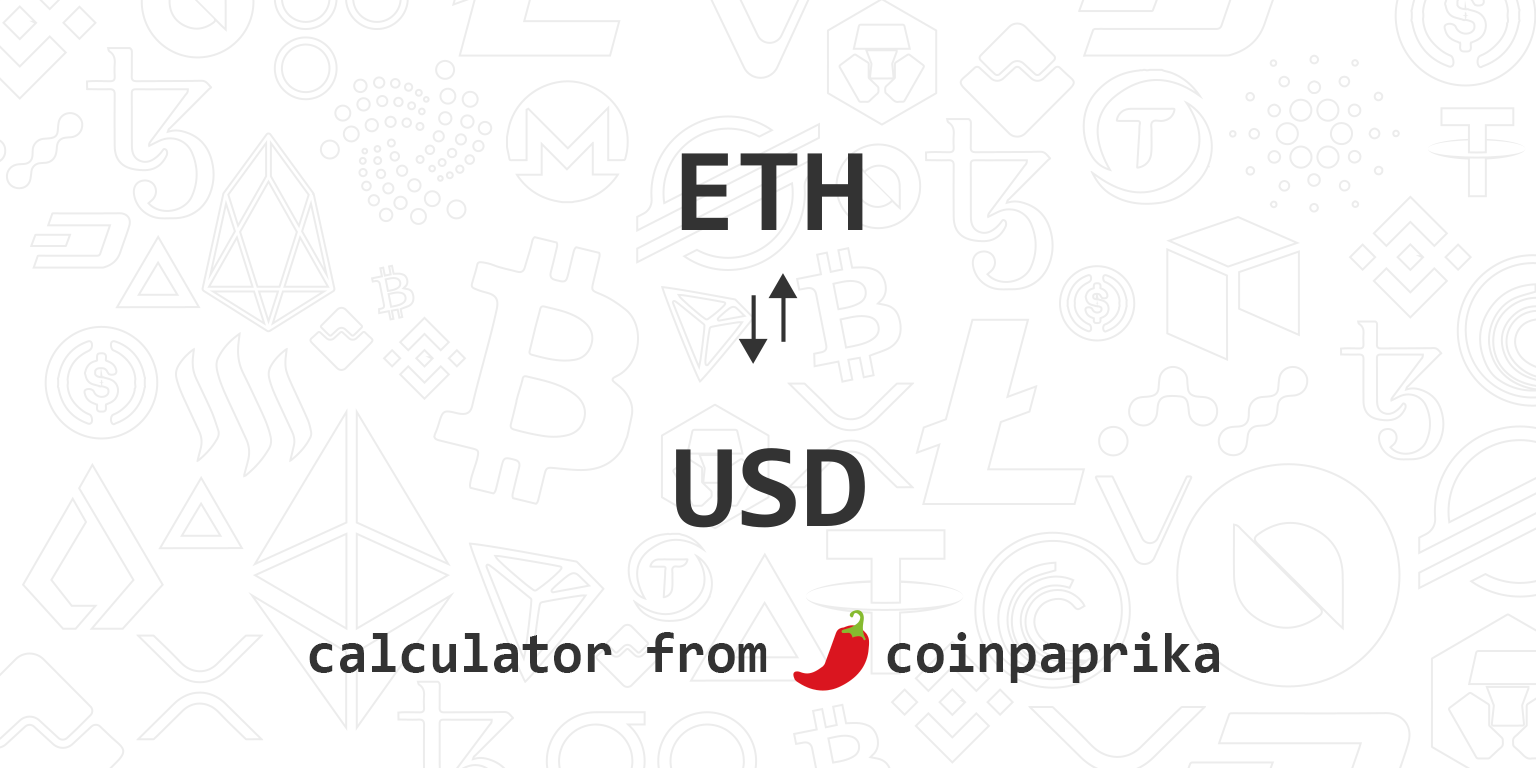 Ethereum to US-Dollar Conversion | ETH to USD Exchange Rate Calculator | Markets Insider