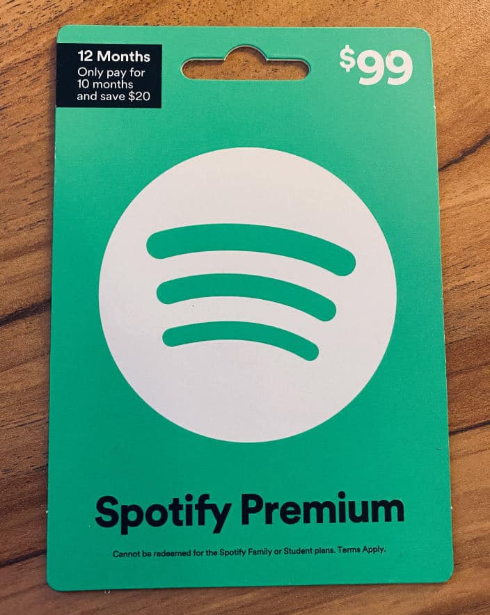 How to Use a Spotify Gift Card for Spotify Premium