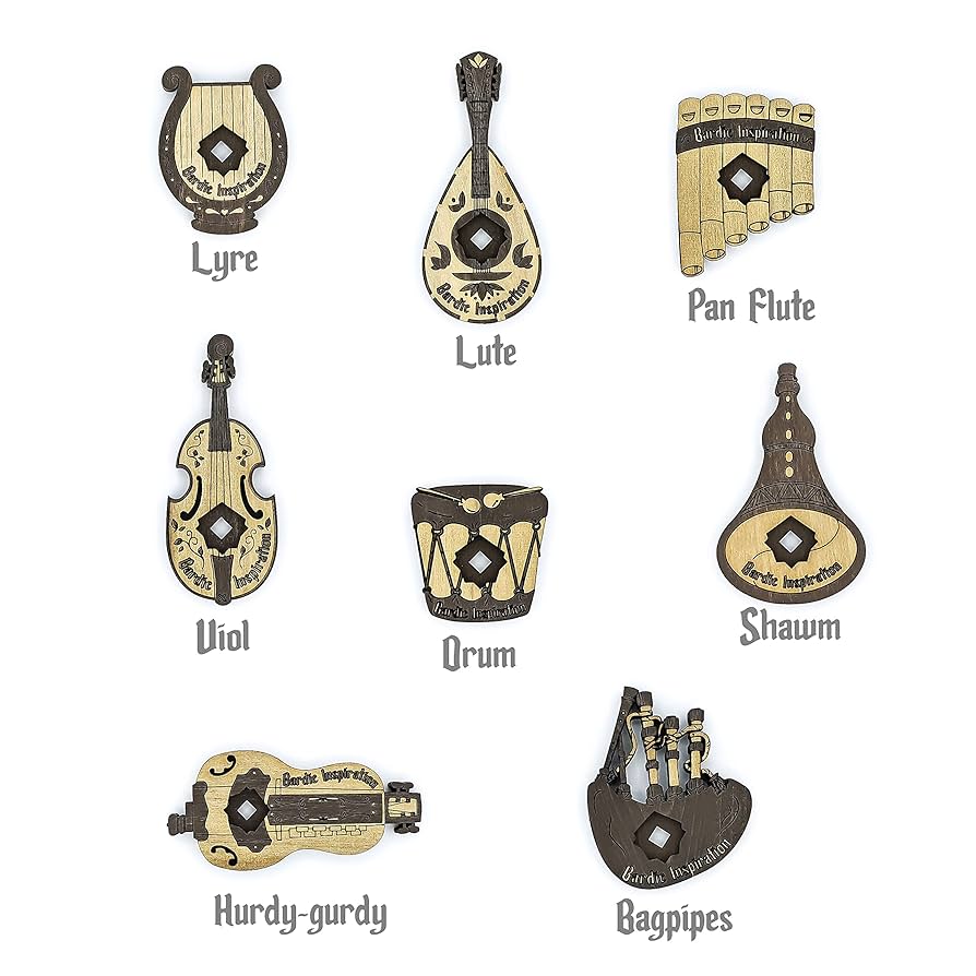 Bardic Inspiration Tokens by PlayTag on DeviantArt