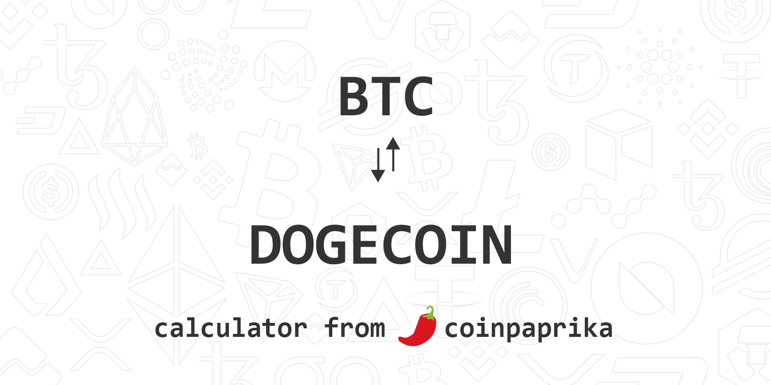 Doge to BTC converter - Coincub