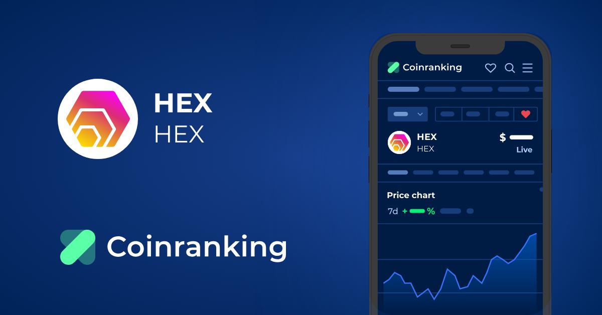 HEX Price Today - HEX to US dollar Live - Crypto | Coinranking