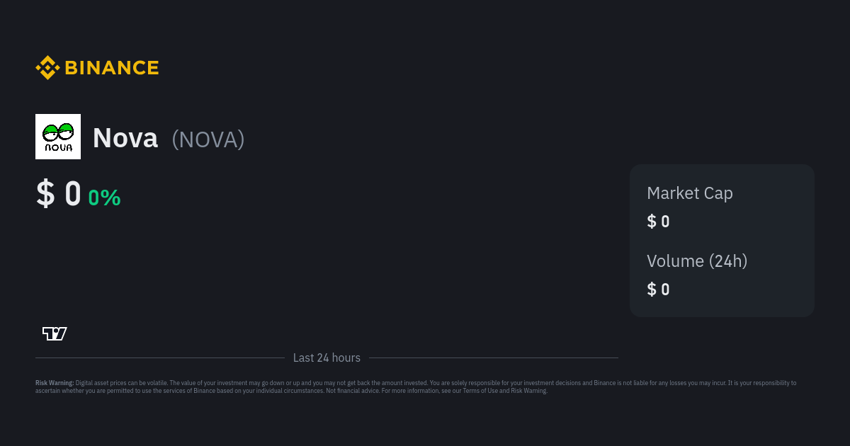 Nova DAO price today, NOVA to USD live price, marketcap and chart | CoinMarketCap