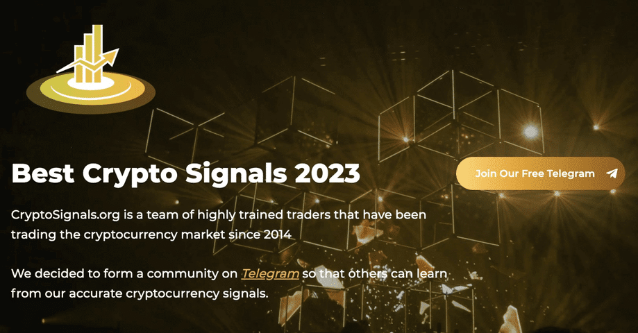 List of resources with cryptocurrency signals 