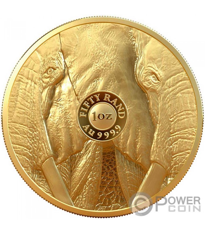 1 oz South African Elephant Big 5 Series Gold Coin | Tavid - Kuld & Hõbe