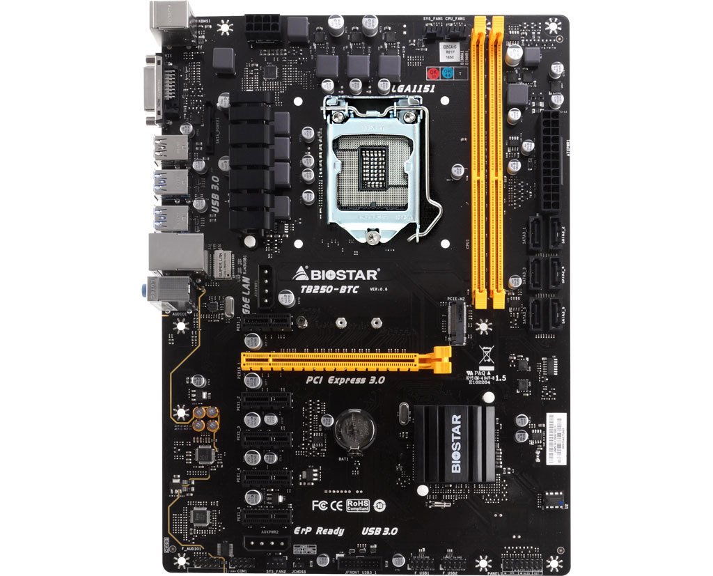 Biostar TBBTC Pro Crypto Mining ATX Motherboard - Motherboards- Macrotronics - Computer Store