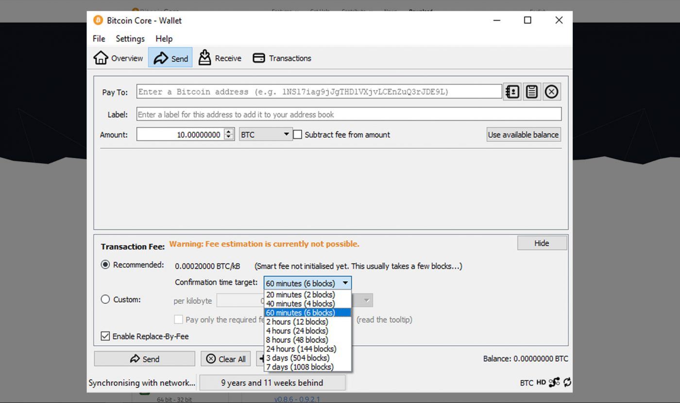 Wallet recovery using Bitcoin Core