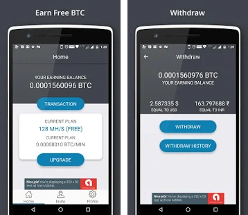 BTC Miner - Bitcoin Mining app for Android - Download