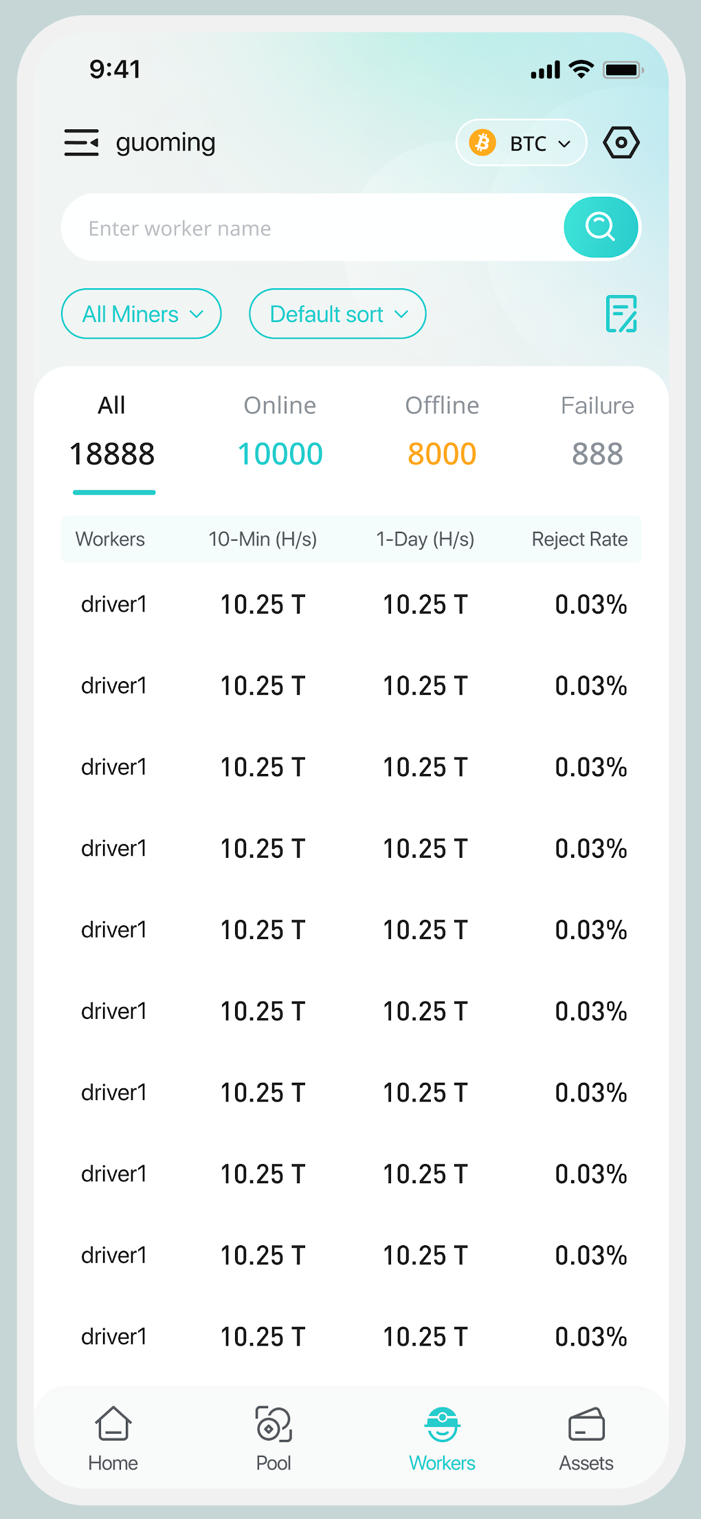 Mining pool monitor: Miner Box