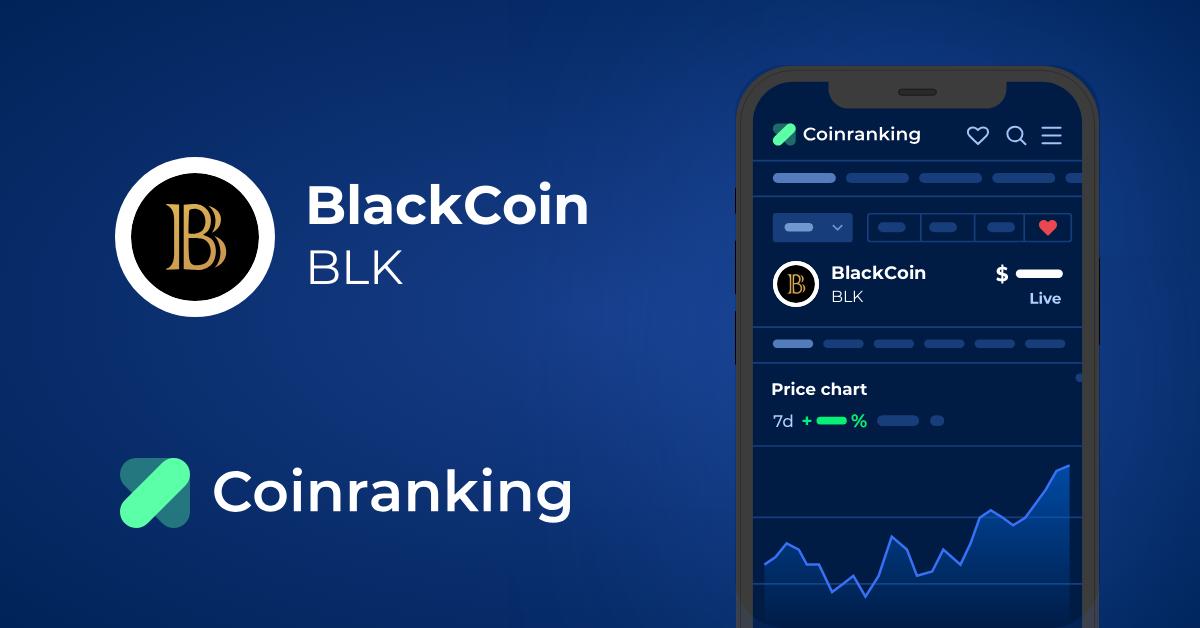 BlackCoin Price Today - Live BLK to USD Chart & Rate | FXEmpire