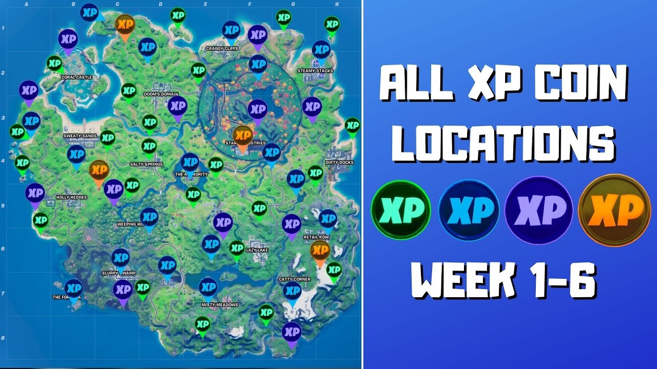 Fortnite Chapter 2 Season 4: Week 2 XP Coins Locations