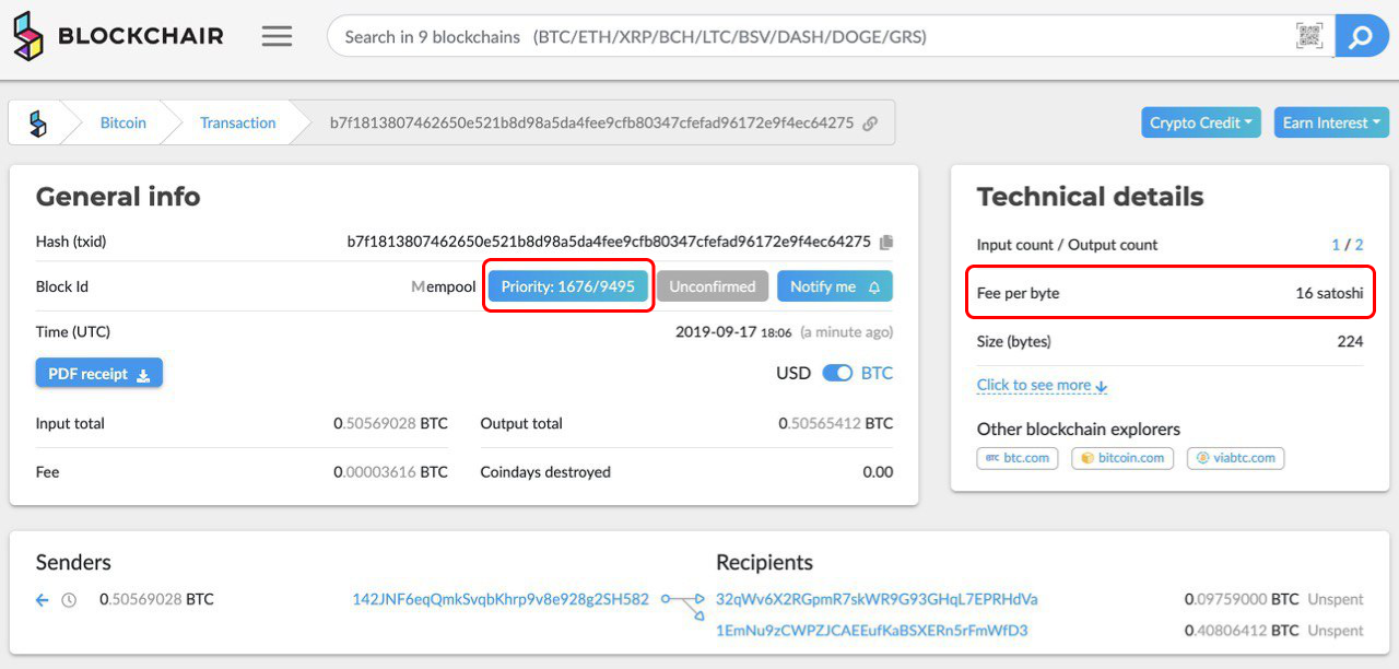 BTC - Fee Estimate : Tatum Helpdesk