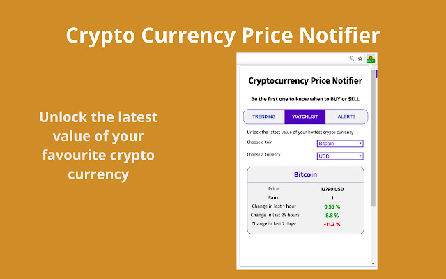 Bitcoin + Crypto Price Alert - Cryptocurrency Alerting