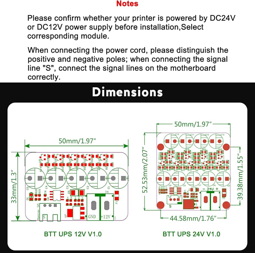 BTT UPS 24V V - DC 3D Printers