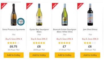 25% off 6+ bottles of wine @ Morrisons