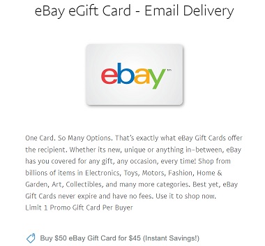 How to Use an eBay Gift Card for Purchases on the Site