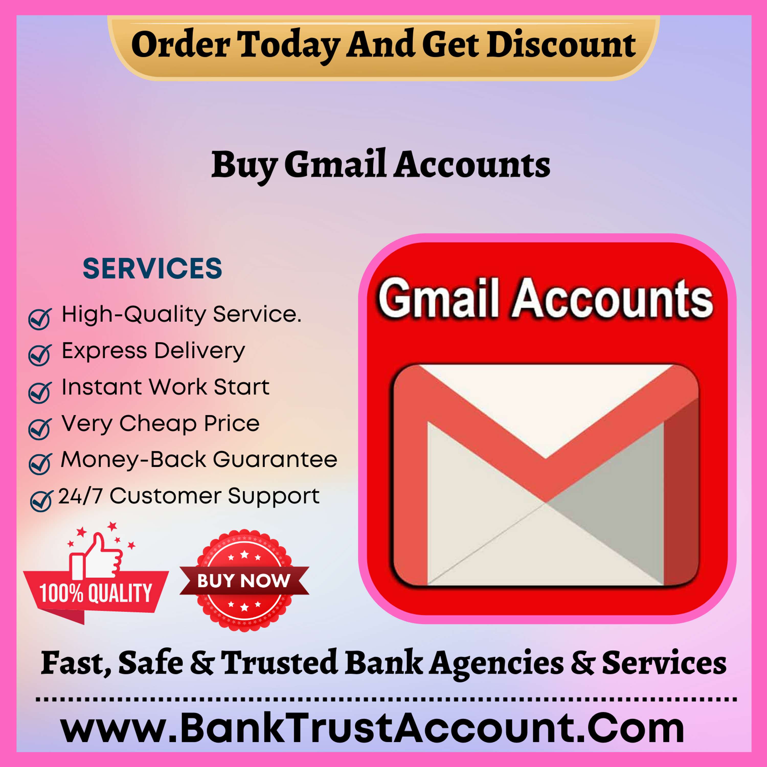 Buy Old Gmail Accounts - % PVA Old & Best Quality