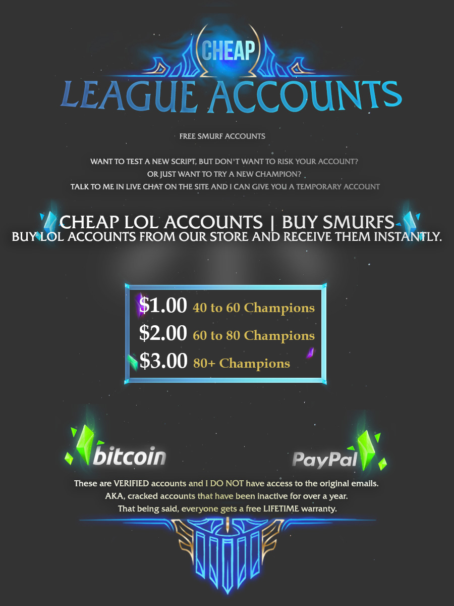 Buy LoL Level 30 Accounts - Accounts Of Legends