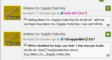 Keys, refs? New to trading