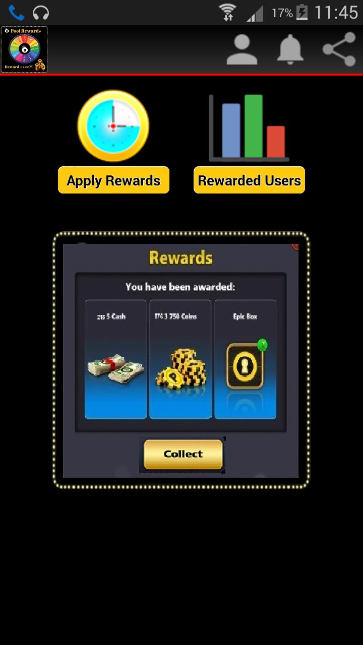 Daily Unlimited Coins Reward Links 8 Ball Pool v APK Download