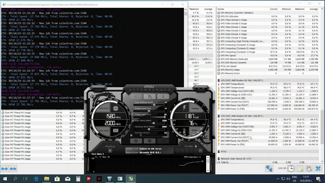 How to Increase AMD RX Hashrate | Profitability | Driver - CoreMemoryPower - BMHasrate