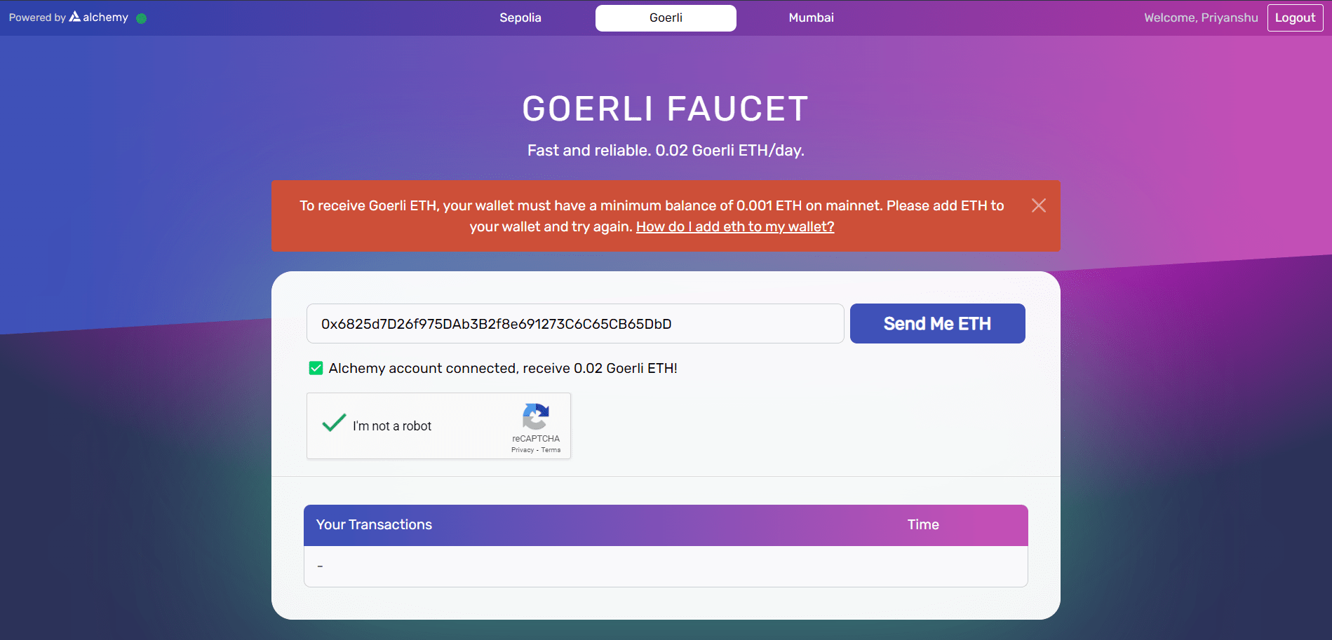 Getting started with the Görli Testnet - Mudit Gupta's Blog