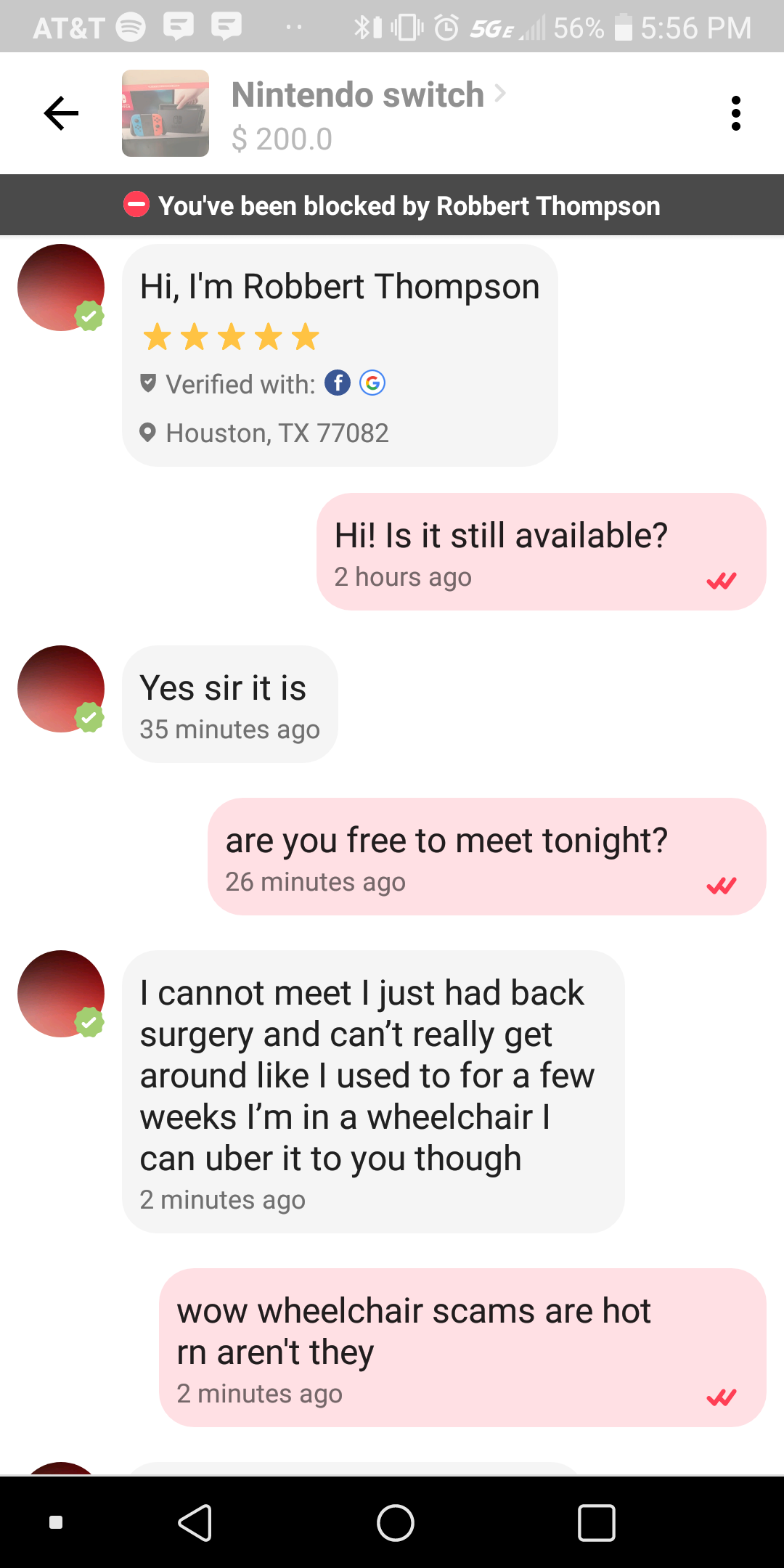 Scam on Craigslist OfferUp and let-go - The eBay Community