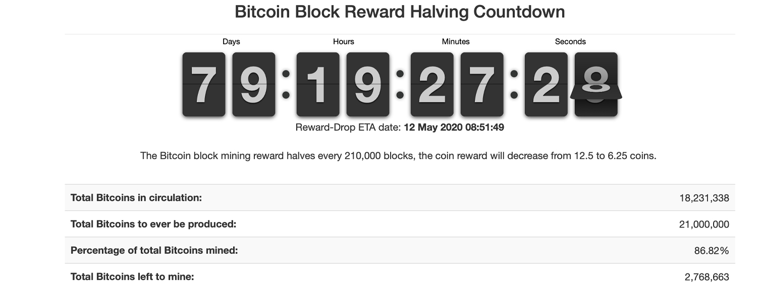 Crypto halving & forking countdowns. | NiceHash