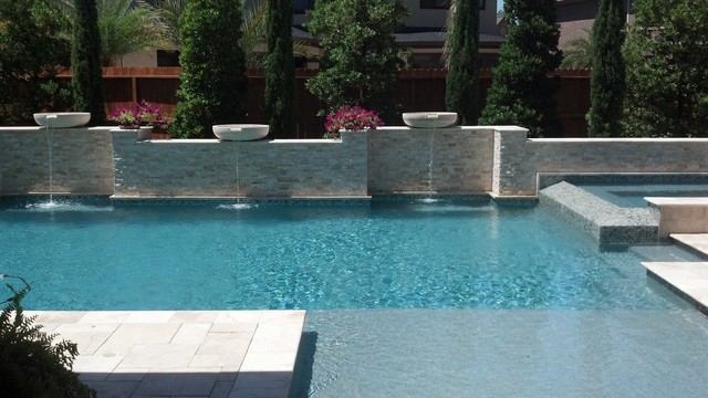 Swimming Pool with Raised & Reverse Bond Beams | The Pool Company Construction