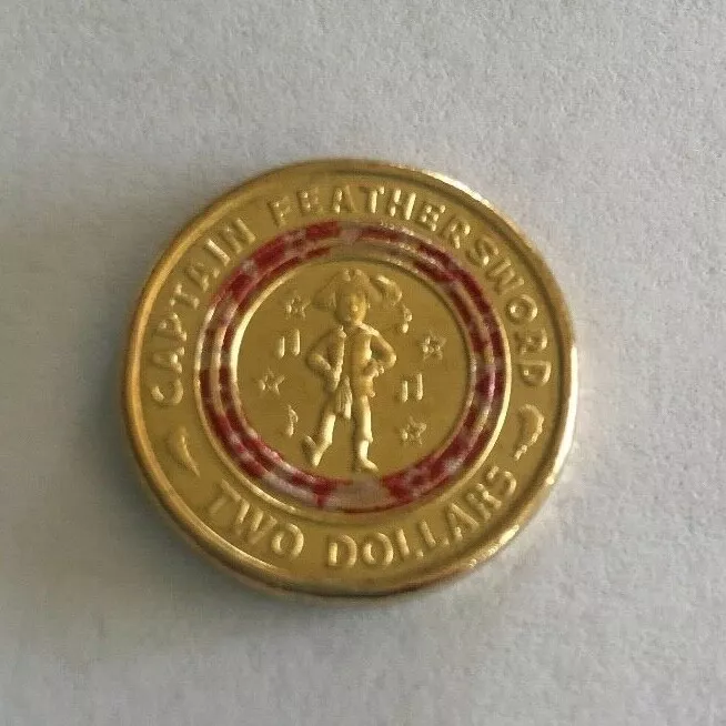 Two Dollars The Wiggles - Captain Feathersword (Red), Coin from Australia - Online Coin Club