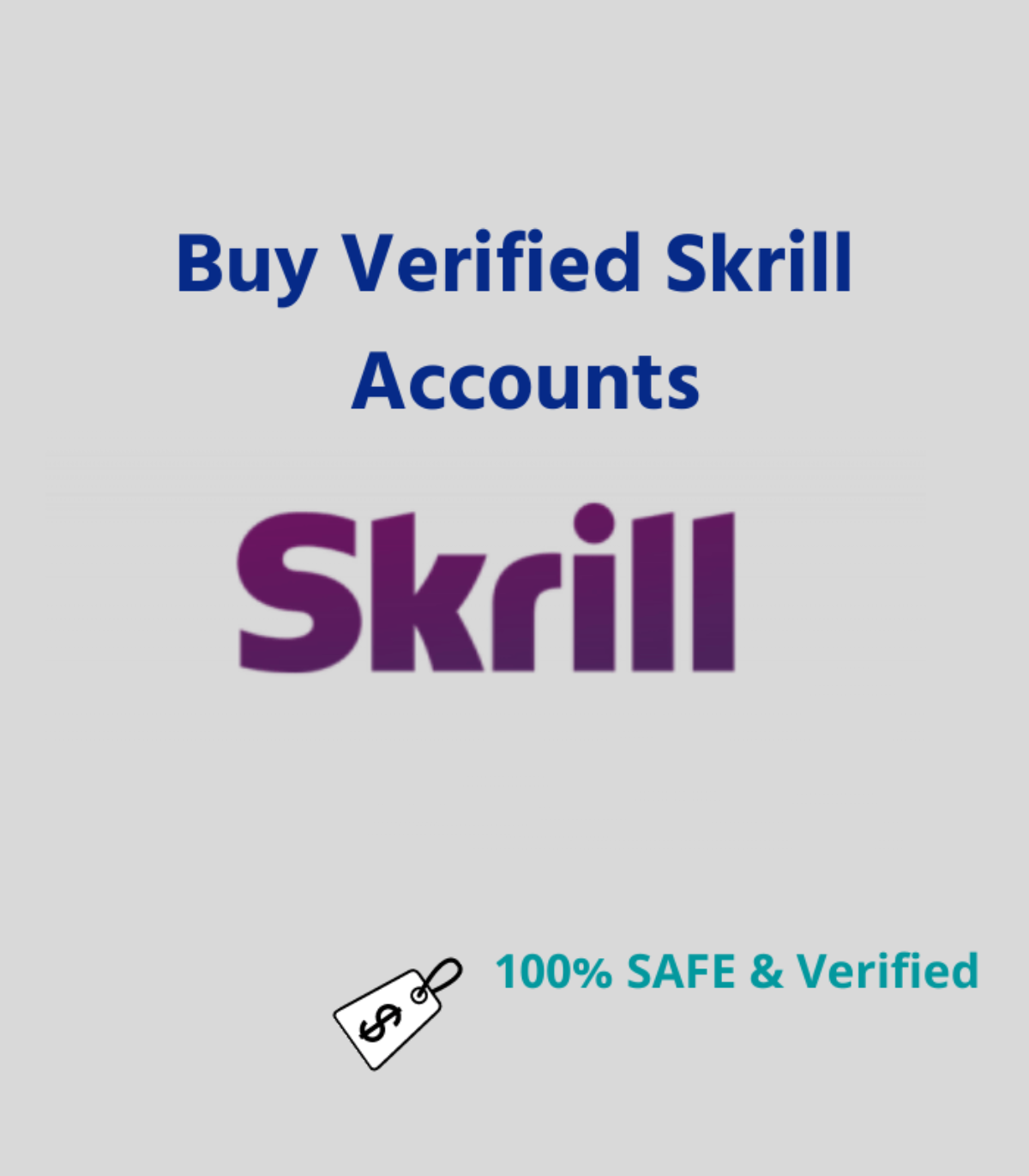 Buy Verified Skrill Accounts - Ussmmshop Best SMM Service