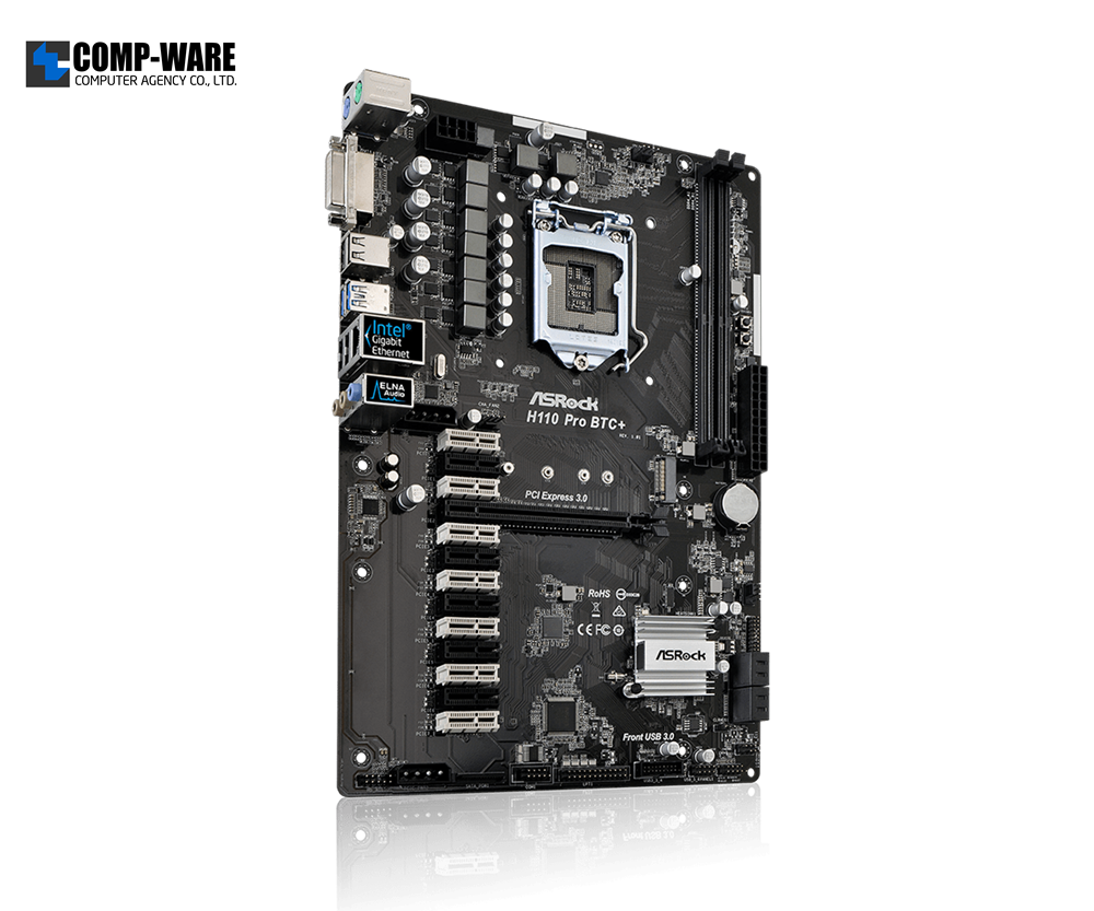 Cryptocurrency Mining | ASRock H Pro Btc+ LGA Motherboard