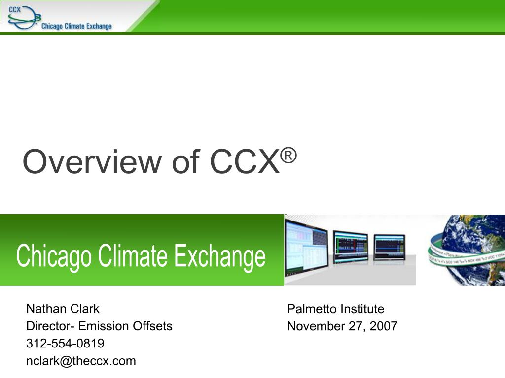 Chicago Climate Exchange (CCX) | Climate Policy Database