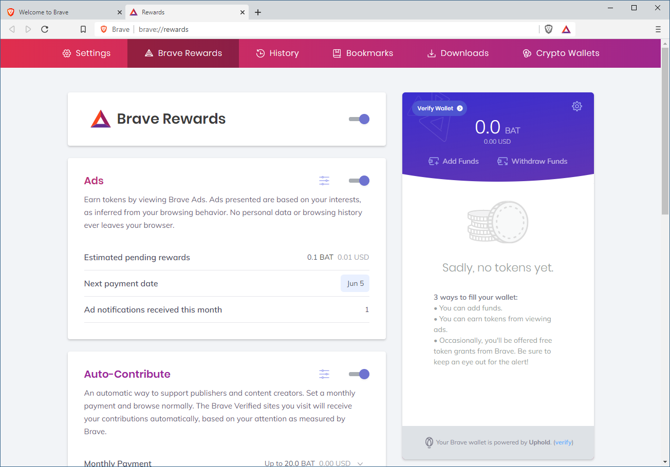 Earn BAT – How You Can Earn Tokens on Brave Browser? - AirdropAlert