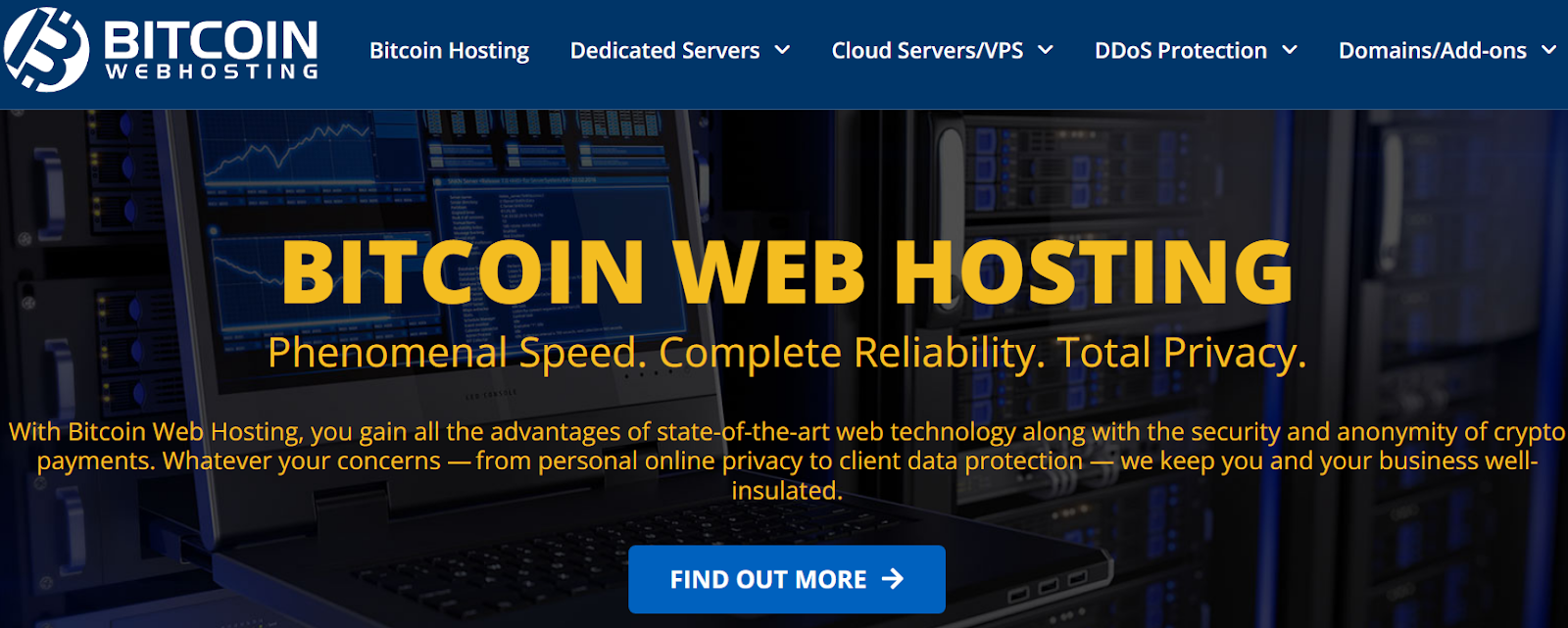 VPS bitcoin and dedicated server bitcoin payment provides quick access to hosting services