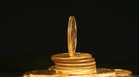 1 Dollar Coin Stock Footage ~ Royalty Free Stock Videos | Pond5