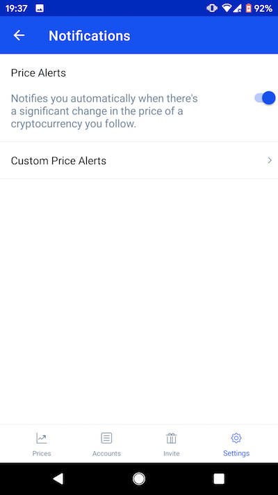 Coinbase Mobile App Adds Support for Real-Time Price Alerts | Cryptoglobe